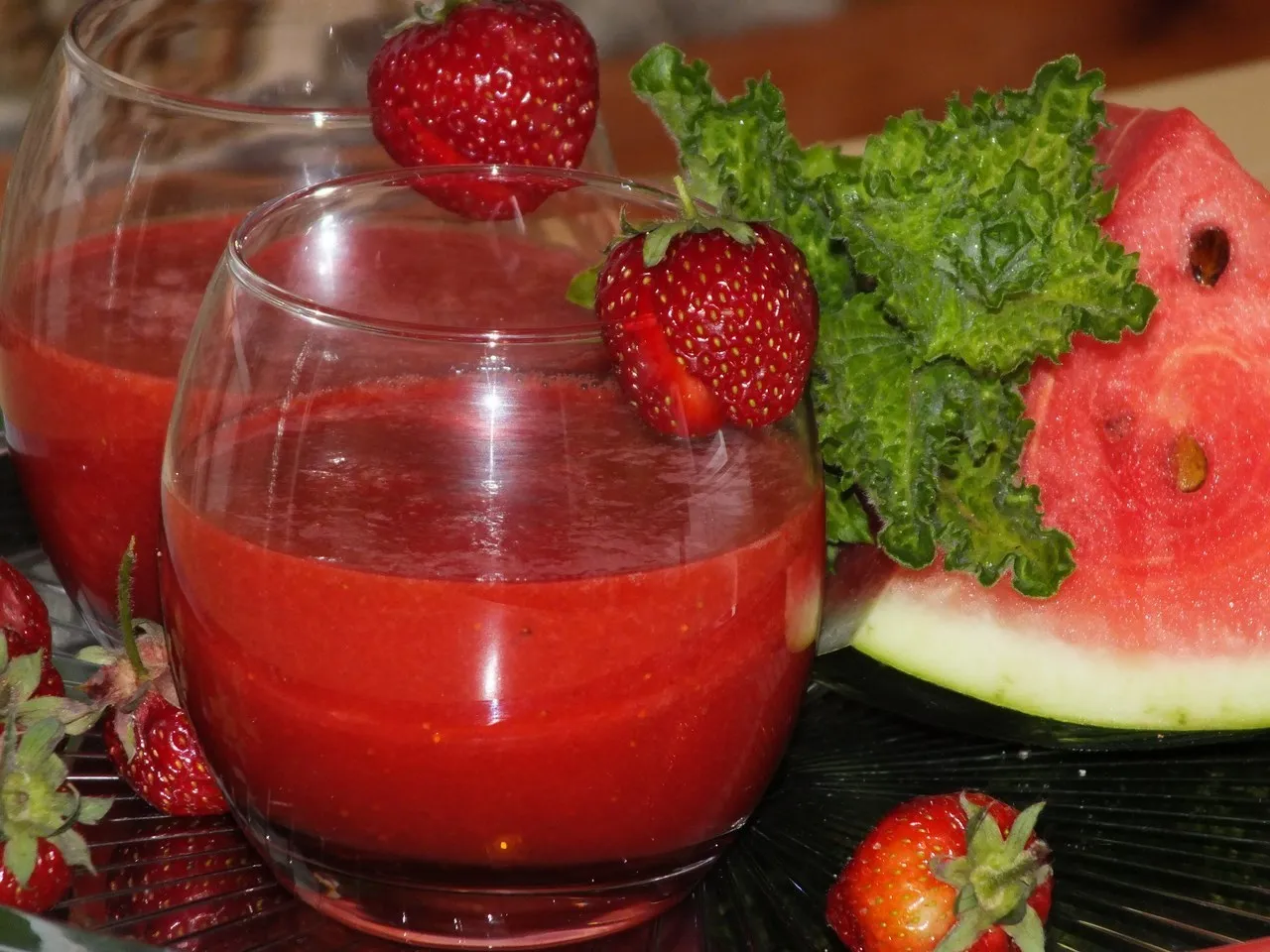 Arbuzowo-truskawkowe smoothie