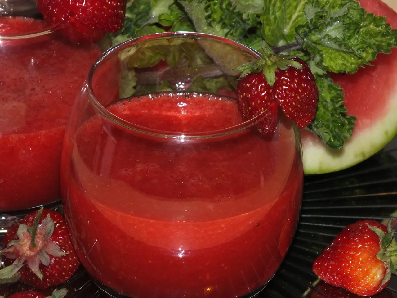 Arbuzowo-truskawkowe smoothie