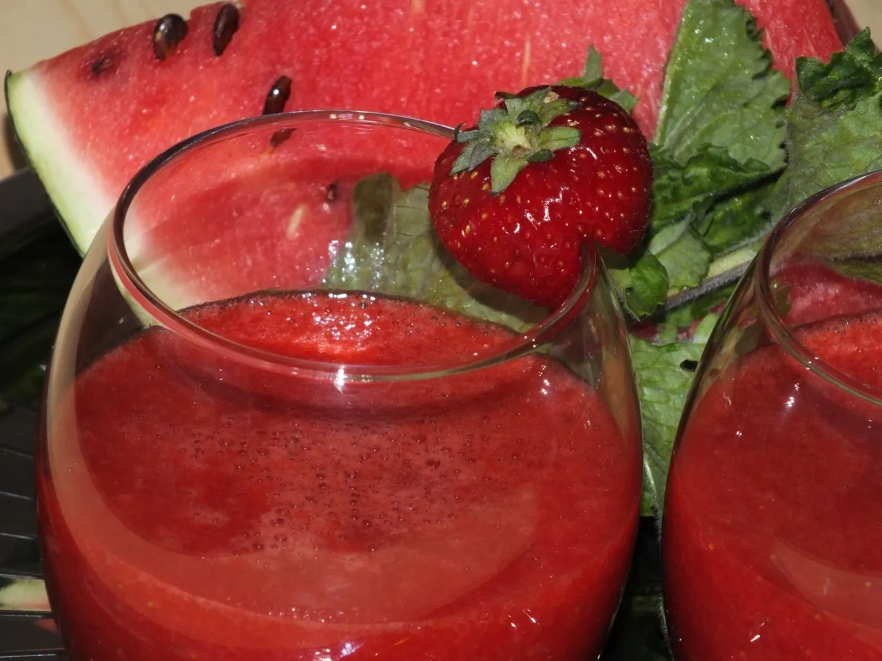 Arbuzowo-truskawkowe smoothie