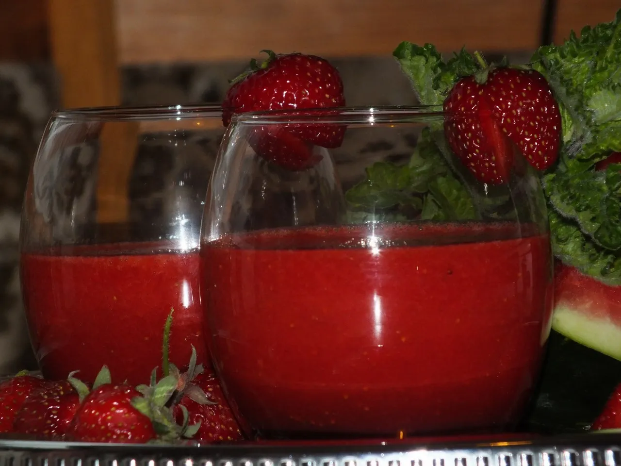 Arbuzowo-truskawkowe smoothie