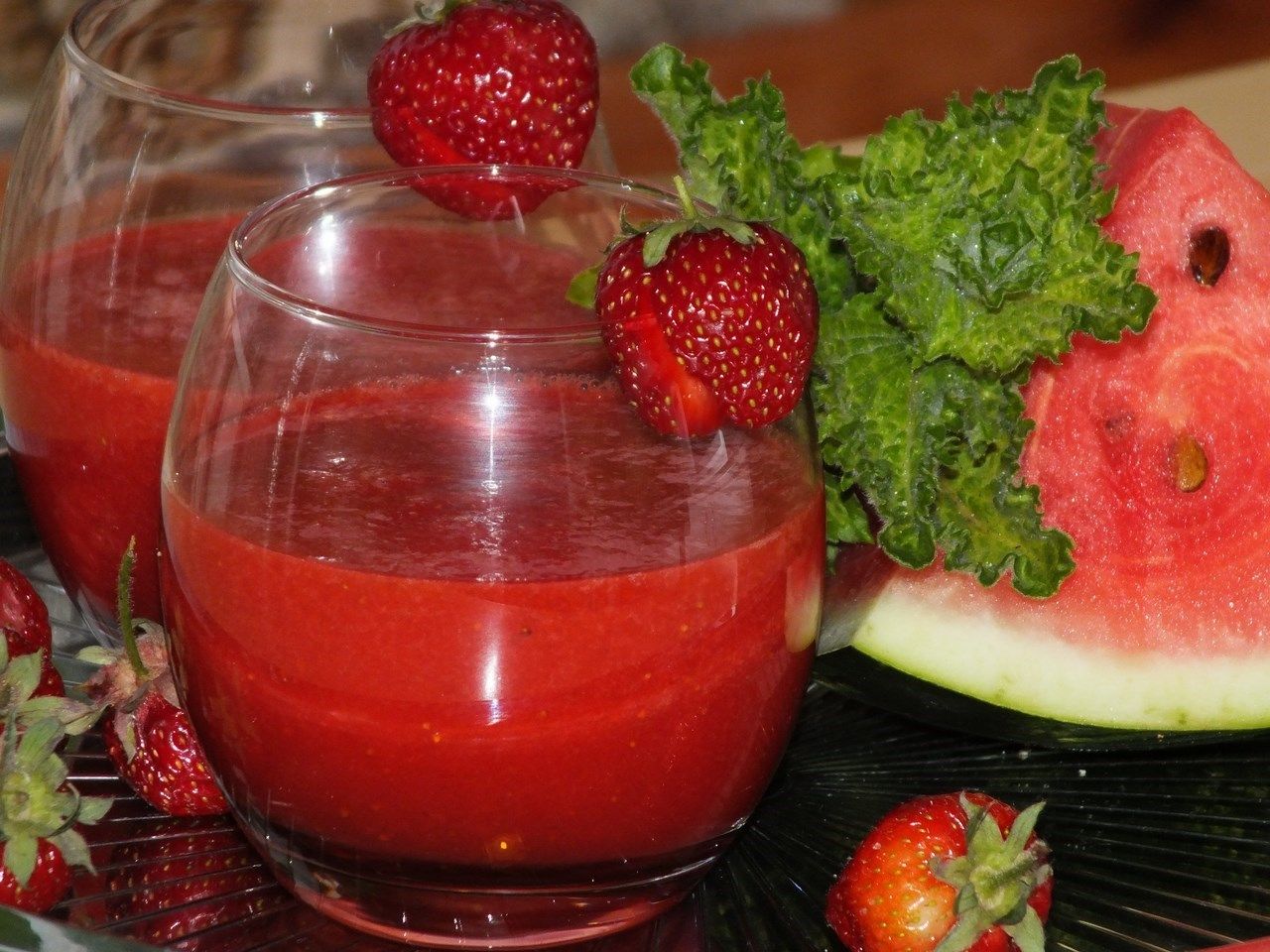 Arbuzowo-truskawkowe smoothie