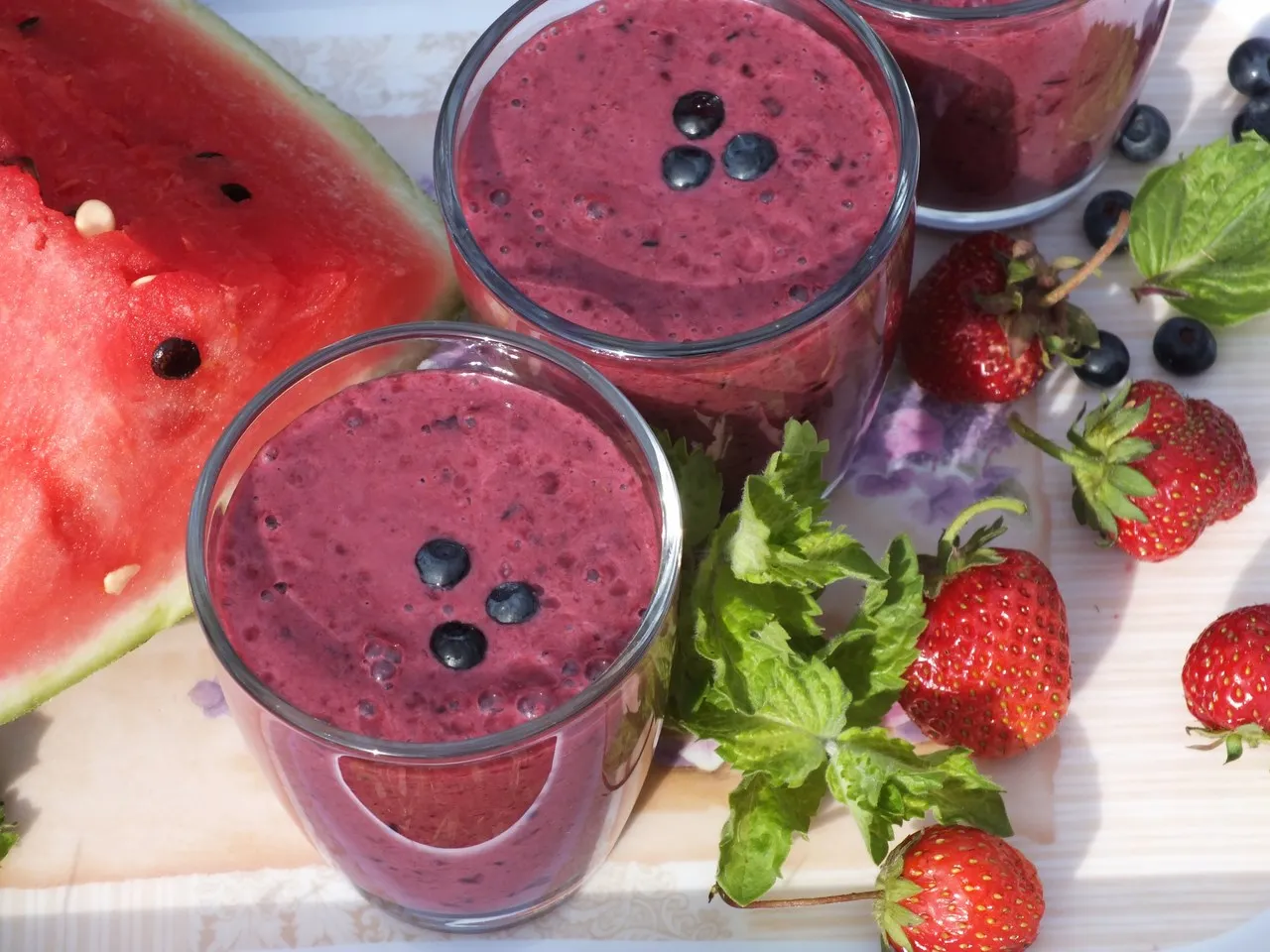 Koktajl z owocami lata