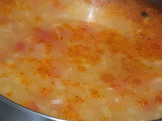 Wegetariańska zupa z cukinią na kolorowo - 9