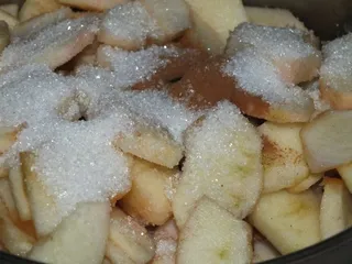 Zapiekanka ryżowa na słodko z jabłkami i gruszkami - 7