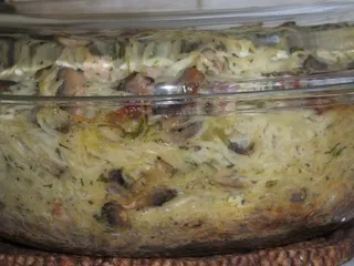 Zapiekanka makaronowa z boczkiem i pieczarkami - 19