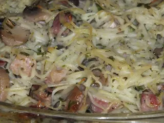 Zapiekanka makaronowa z boczkiem i pieczarkami - 20