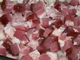 Zapiekanka makaronowa z boczkiem i pieczarkami - 4