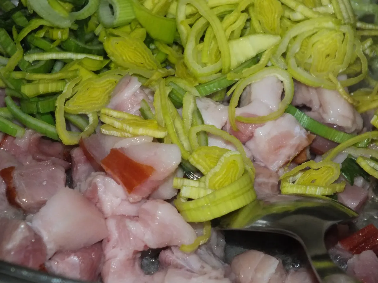 Zapiekanka z dynią, papryką i boczkiem