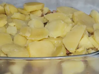 Zapiekanka ziemniaczana z dynią i wędzonym boczkiem - 13