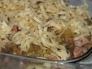 Zapiekanka ziemniaczana z dynią i wędzonym boczkiem - 15