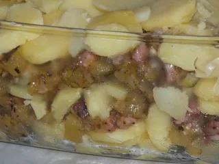 Zapiekanka ziemniaczana z dynią i wędzonym boczkiem - 19
