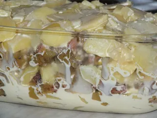 Zapiekanka ziemniaczana z dynią i wędzonym boczkiem - 20