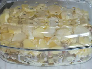 Zapiekanka ziemniaczana z dynią i wędzonym boczkiem - 21