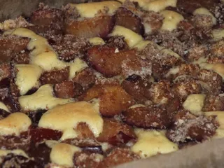 Ucierane ciasto ze śliwkami i dynią - 12