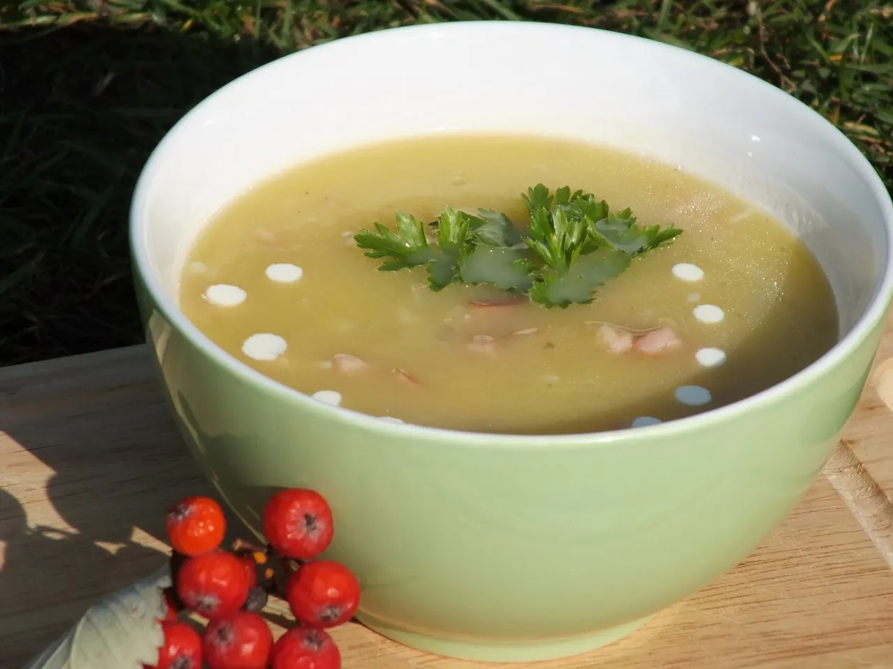 Zupa dyniowa z cebulką i boczkiem - szybko i smacznie