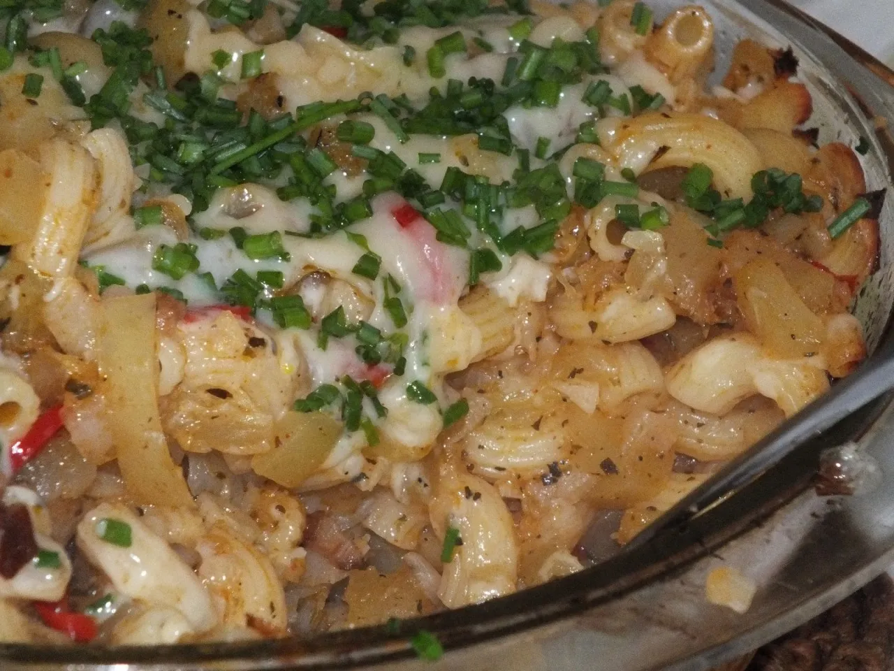 Zapiekanka makaronowa z cukinią i papryką