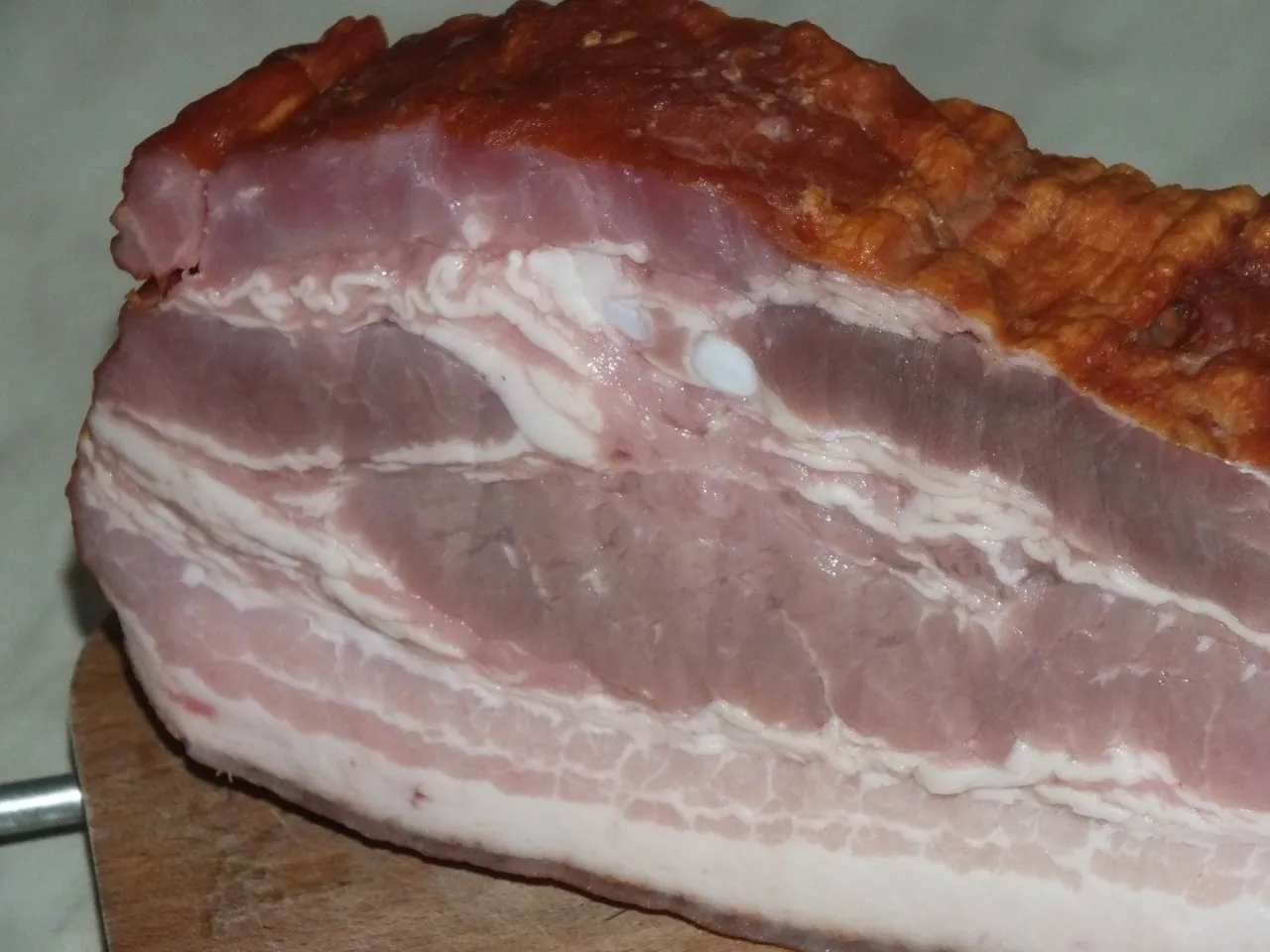 Makaron na szybko z boczkiem i pieczarkami