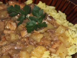 Curry z wieprzowiną i ananasem w sosie słodko-kwaśnym - 2