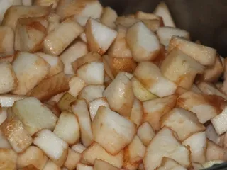 Owocowe ciasto na kruchym cieście z czekoladową pianką - 7