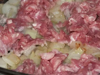 Zapiekanka ziemniaczana z dynią i mielonym mięsem - 14