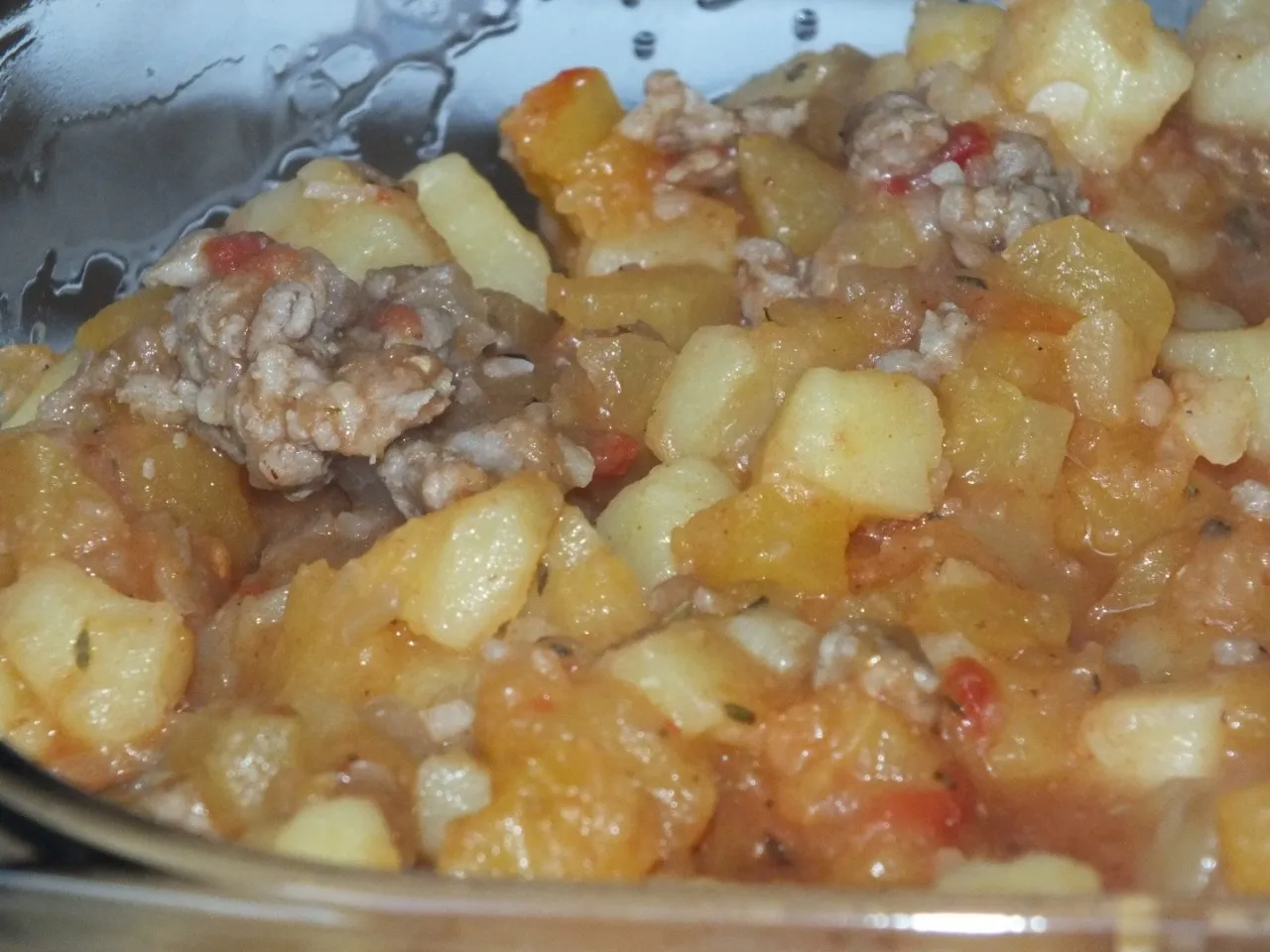 Zapiekanka ziemniaczana z dynią i mielonym mięsem