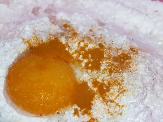 Kruche migdałowe ciasteczka - śnieżynki - 6