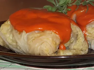 Gołąbki z kapusty włoskiej z pieczarkami - 2