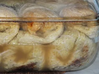 Gołąbki z kapusty włoskiej z pieczarkami - 28