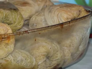 Gołąbki z kapusty włoskiej z pieczarkami - 34
