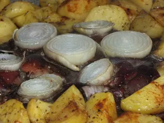 Ziemniaki i wątróbka z piekarnika - 1
