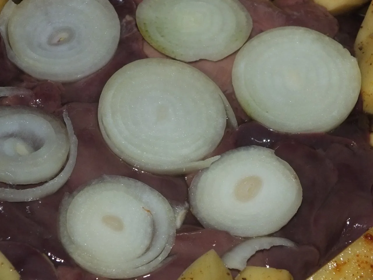 Ziemniaki i wątróbka z piekarnika