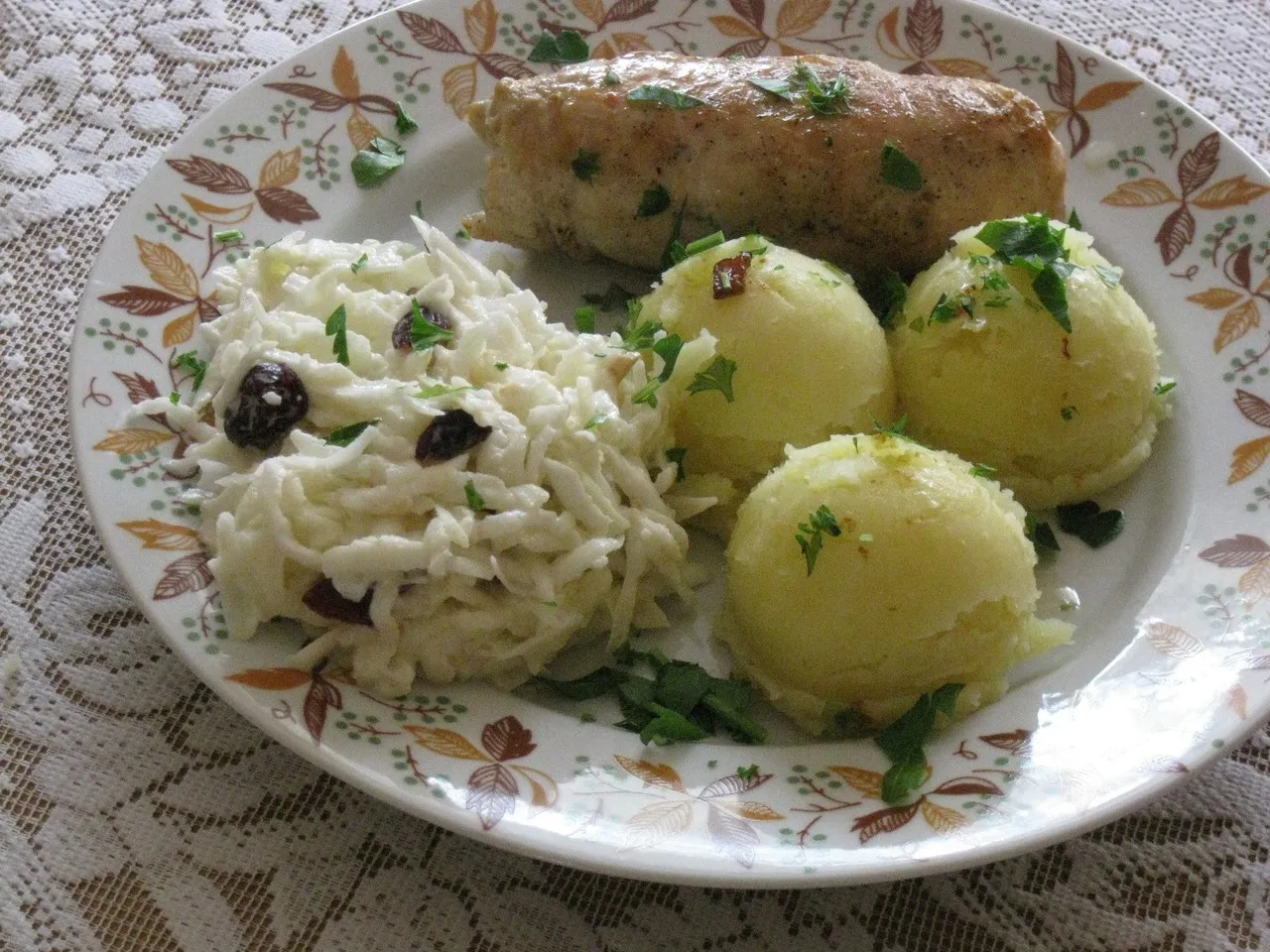 Surówka z selera, jabłka i żurawin