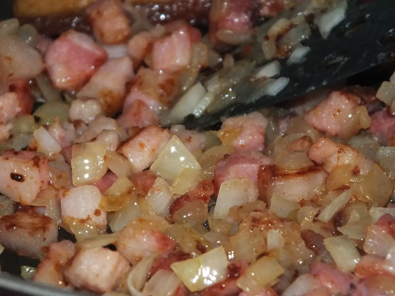Kasza gryczana z dynią i wędzonym boczkiem