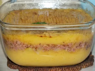 Zapiekanka ziemniaczano-dyniowa z mieloną kiełbasą - 2