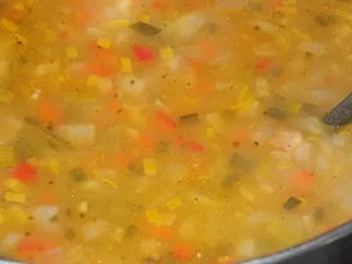 Zupa ziemniaczana z soczewicą na kolorowo - 9