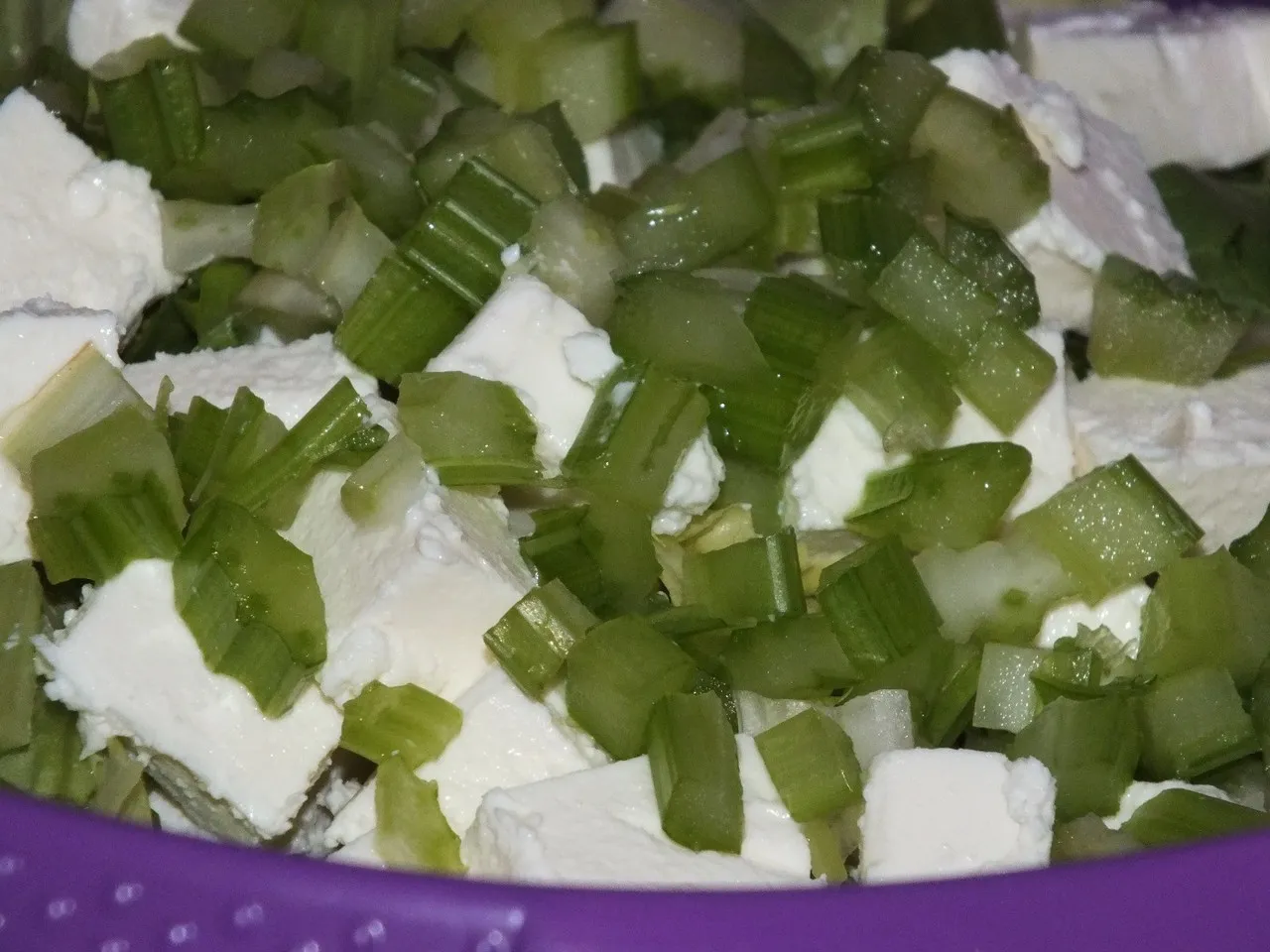 Sałatka z zielonej sałaty i sera Feta
