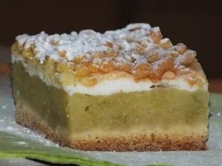 Kruche ciasto z budyniowo-rabarbarową masą - 21