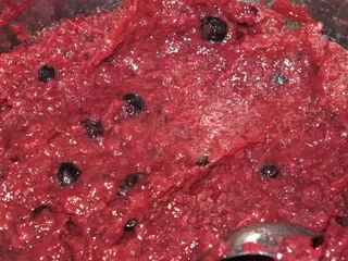 Kruchy, razowy przekładaniec z masą owocową i piankową - 14