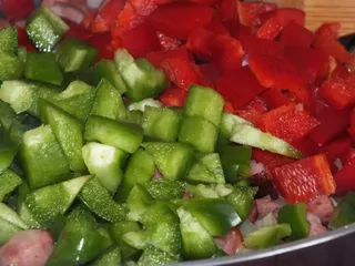 Mocno cukiniowe leczo z fasolką szparagową - 12