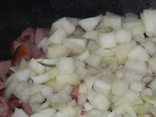 Mocno cukiniowe leczo z fasolką szparagową - 8