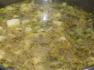 Zupa krem ze świeżego zielonego groszku - 8