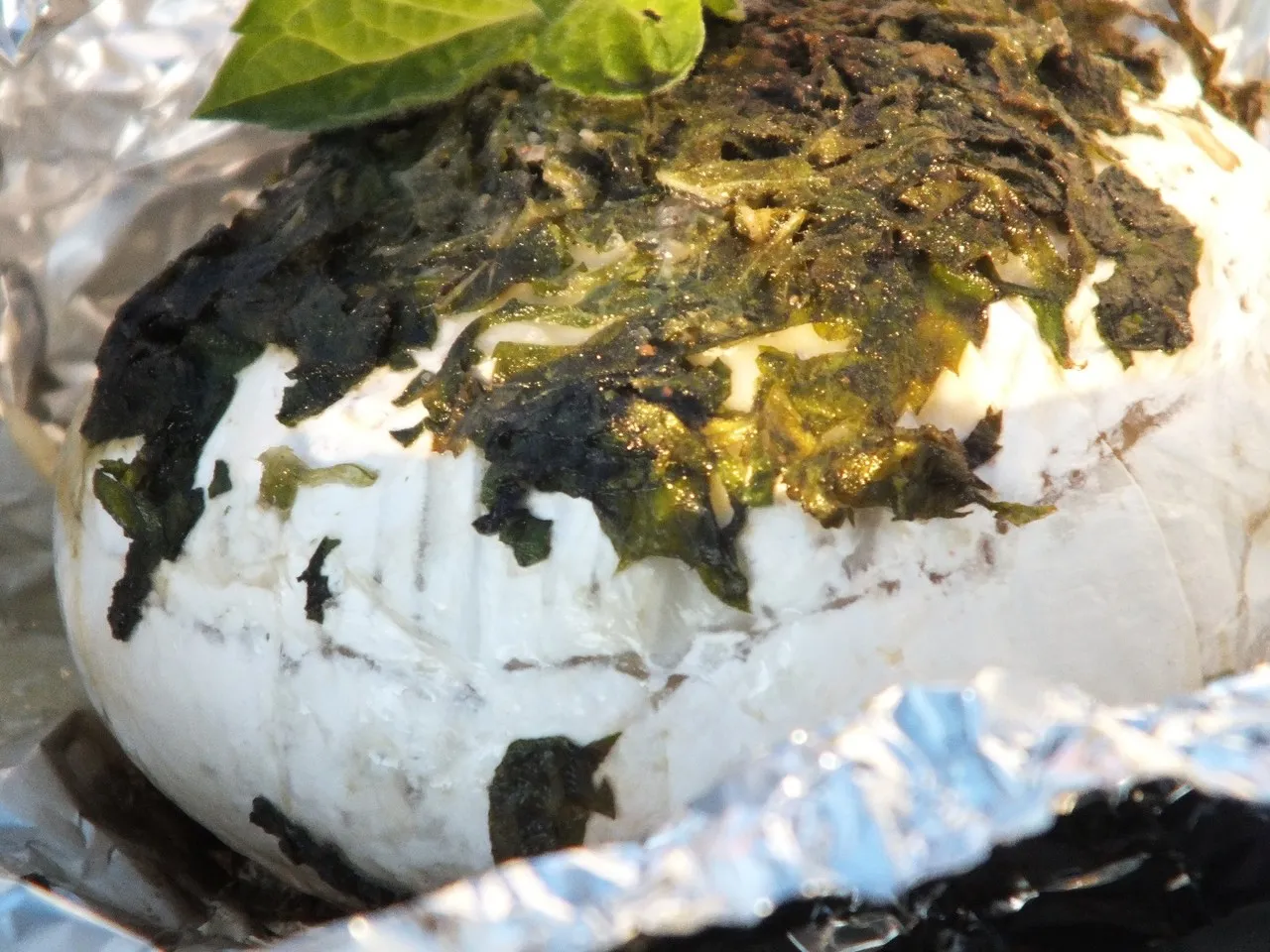 Miętowy camembert z grilla