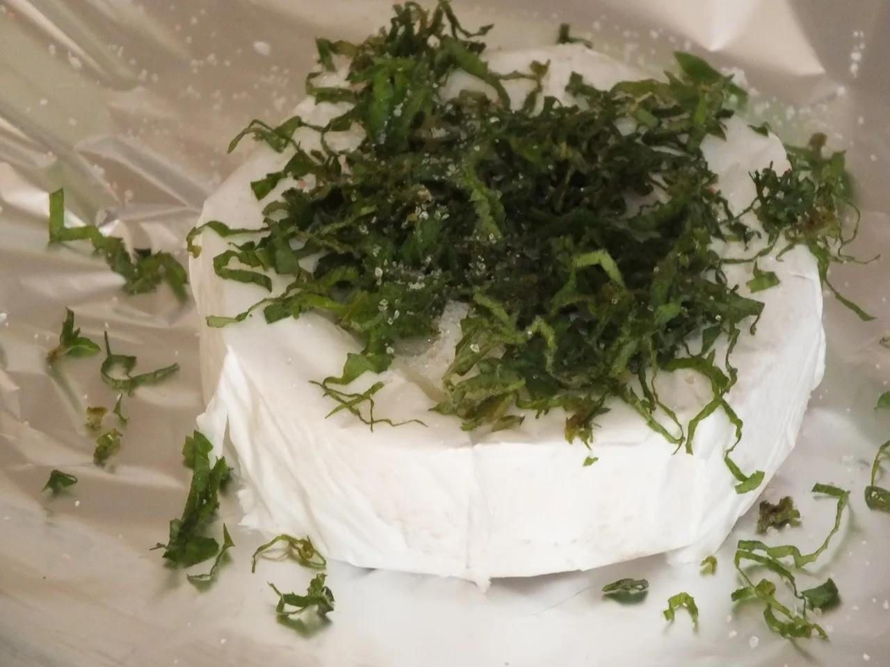 Miętowy camembert z grilla