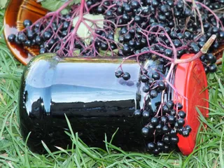Sok z owoców czarnego bzu i limonki - 2