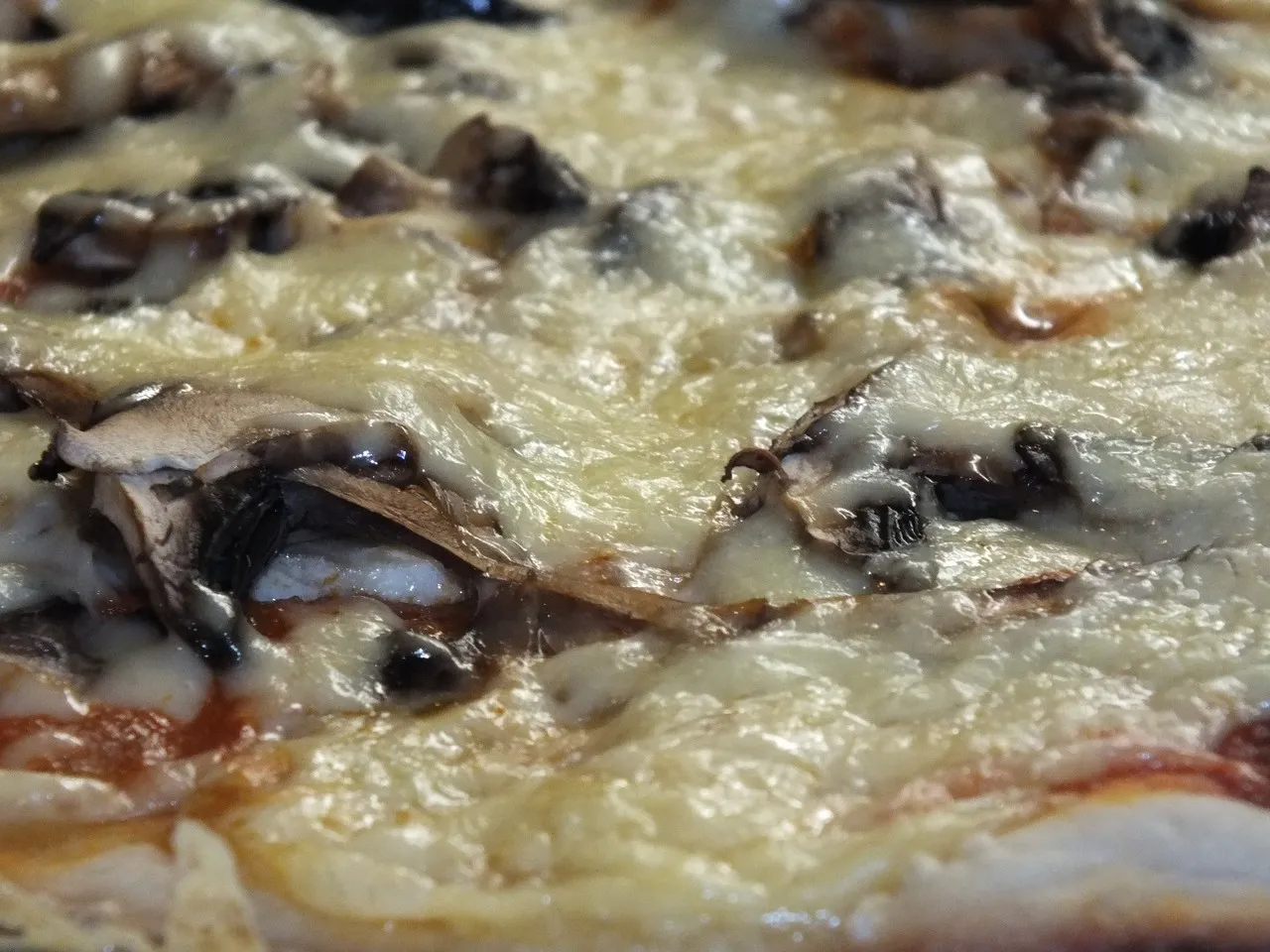 Pizza z pieczarkami i serem