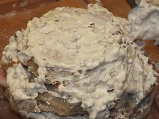 Tort chlebowy z rybą i pysznym majonezowym sosem - 21