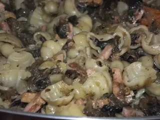 Zapiekanka makaronowa z patisonem, szynką i pieczarkami - 20