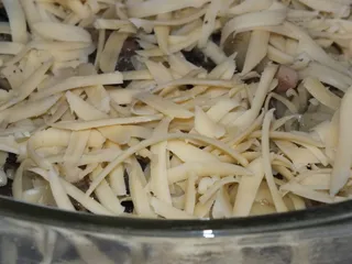 Zapiekanka makaronowa z patisonem, szynką i pieczarkami - 22