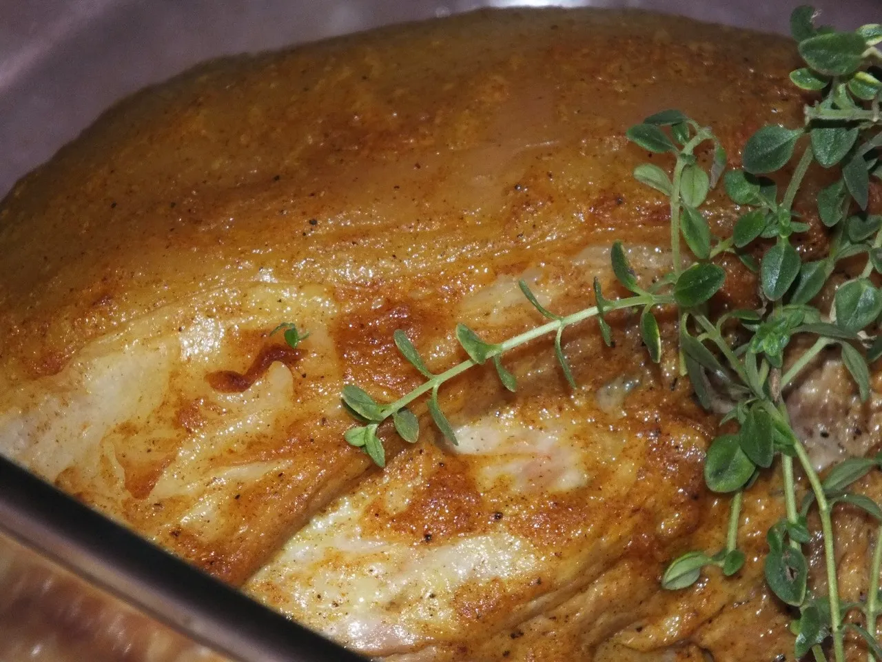 Pieczona golonka z musztardową nutką