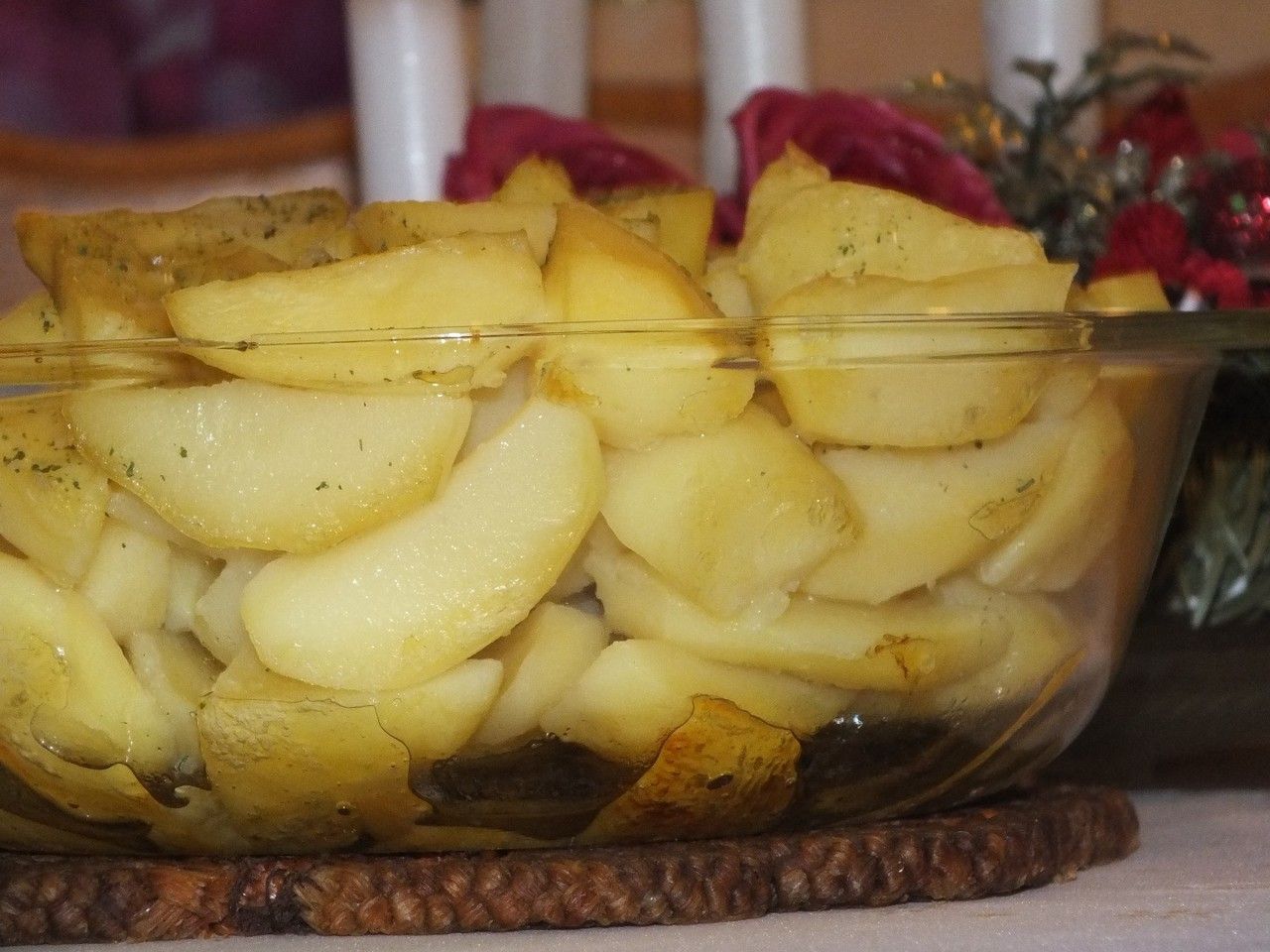 Pieczone ziemniaki na wigilijny stół